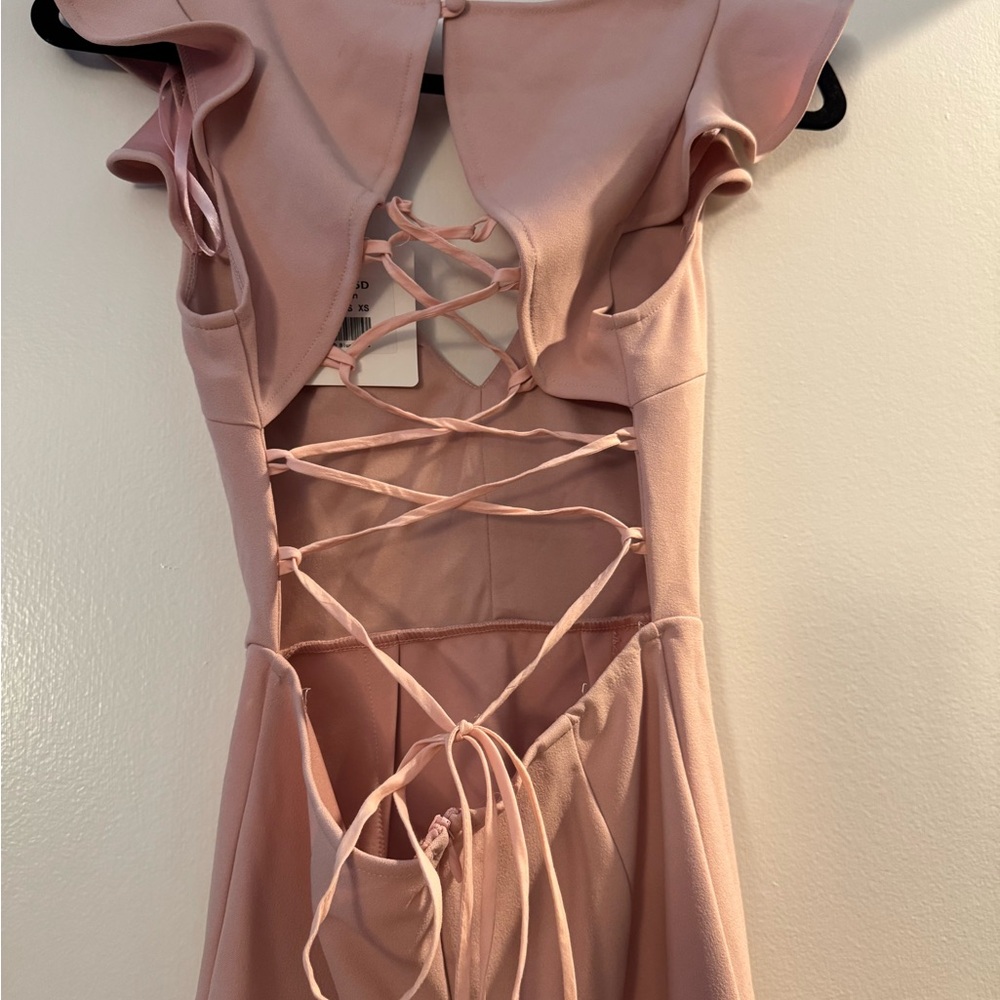 Selfie Leslie Blush Mini Dress - Picture 4 of 5